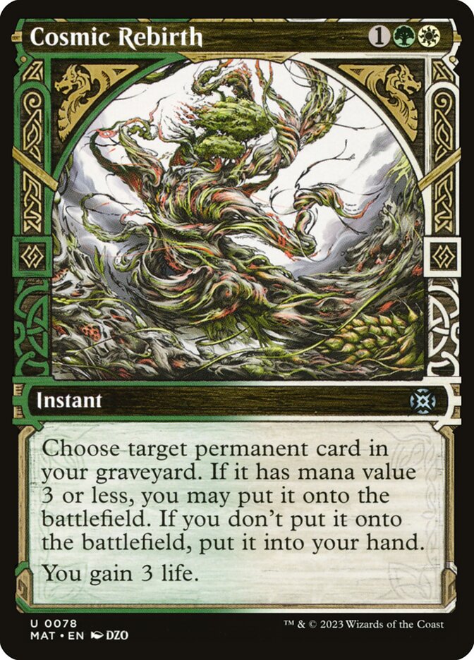 Cosmic Rebirth card front
