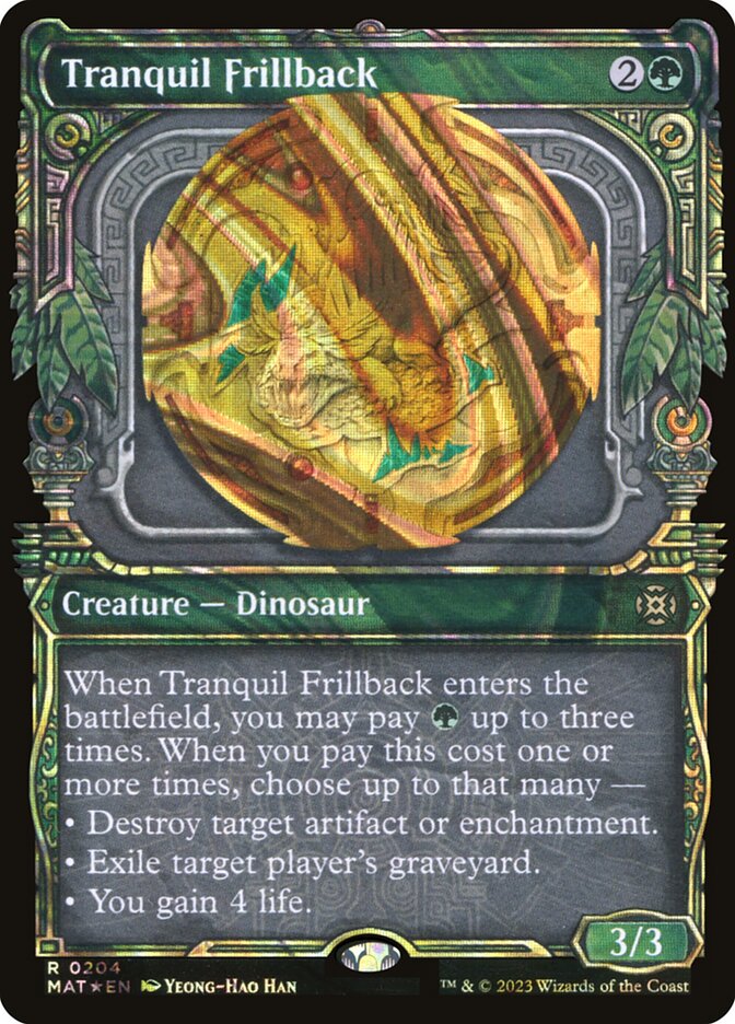 Tranquil Frillback card front
