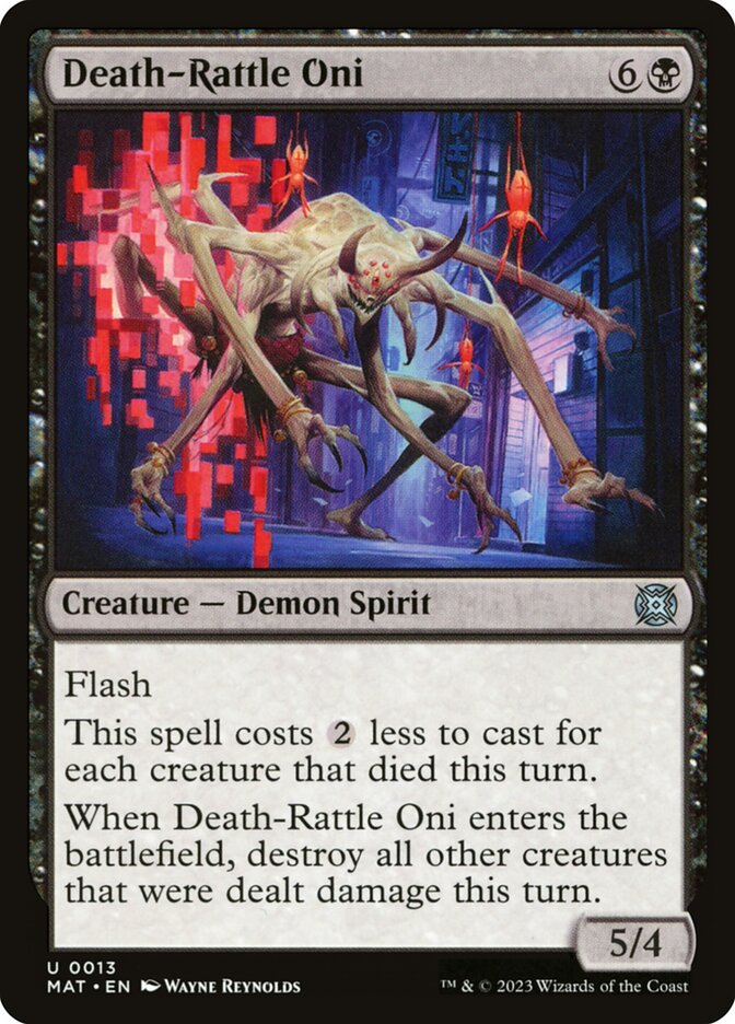 Death-Rattle Oni card front