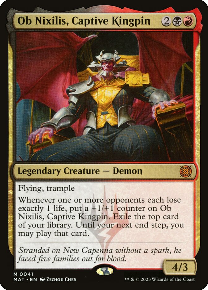 Ob Nixilis, Captive Kingpin card front