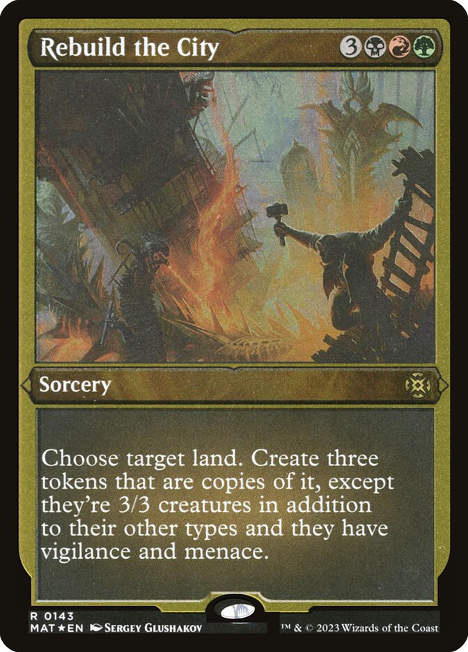 Rebuild the City card front