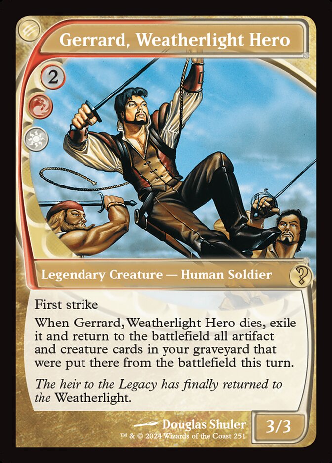 Gerrard, Weatherlight Hero card front