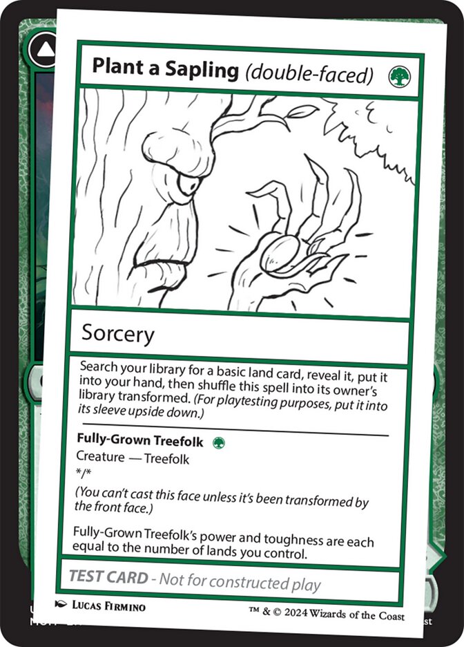 Plant a Sapling card front
