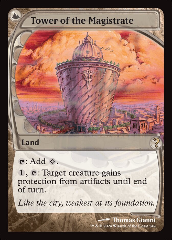 Tower of the Magistrate card front