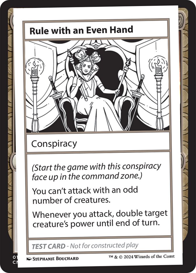 Rule with an Even Hand card front