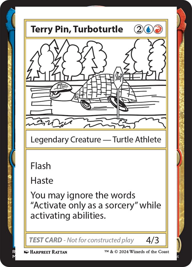 Terry Pin, Turboturtle card front