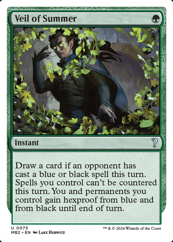 Veil of Summer card front
