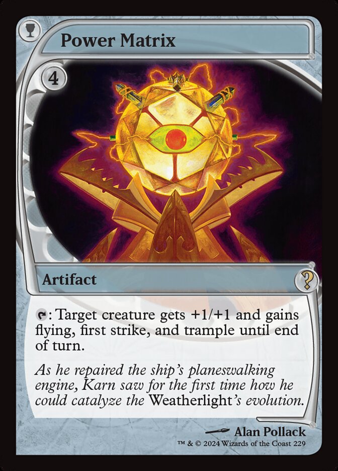 Power Matrix card front