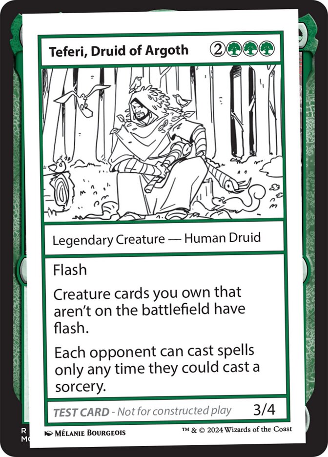 Teferi, Druid of Argoth card front