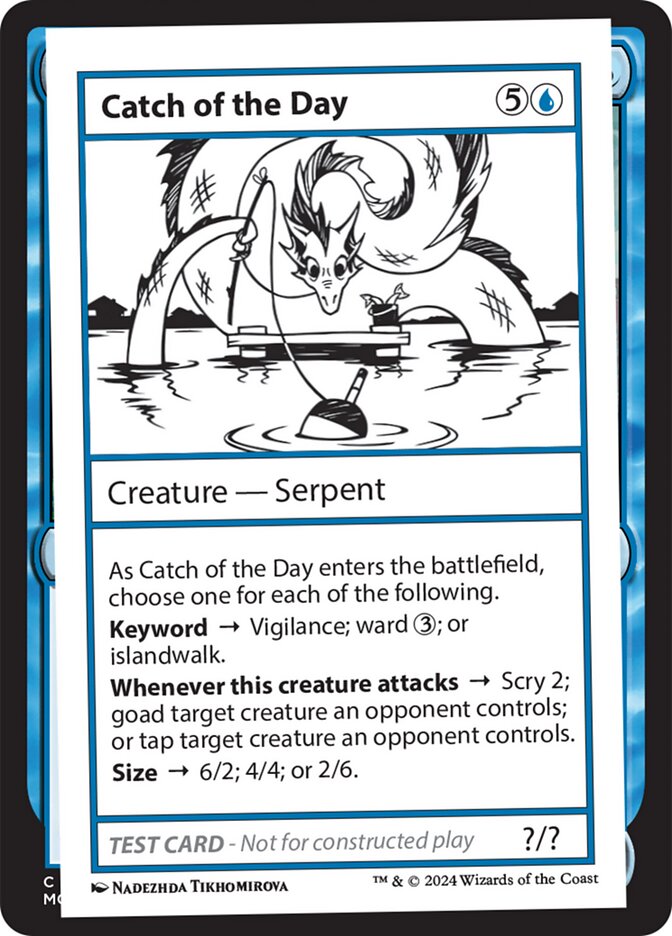Catch of the Day card front
