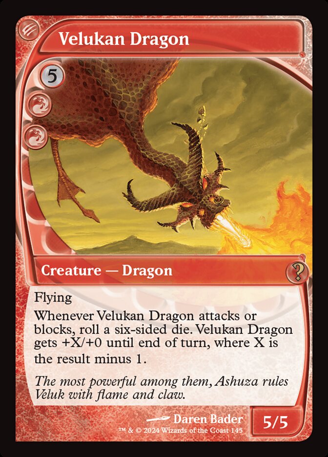Velukan Dragon card front