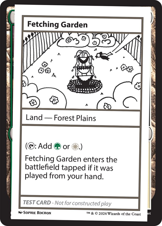 Fetching Garden card front
