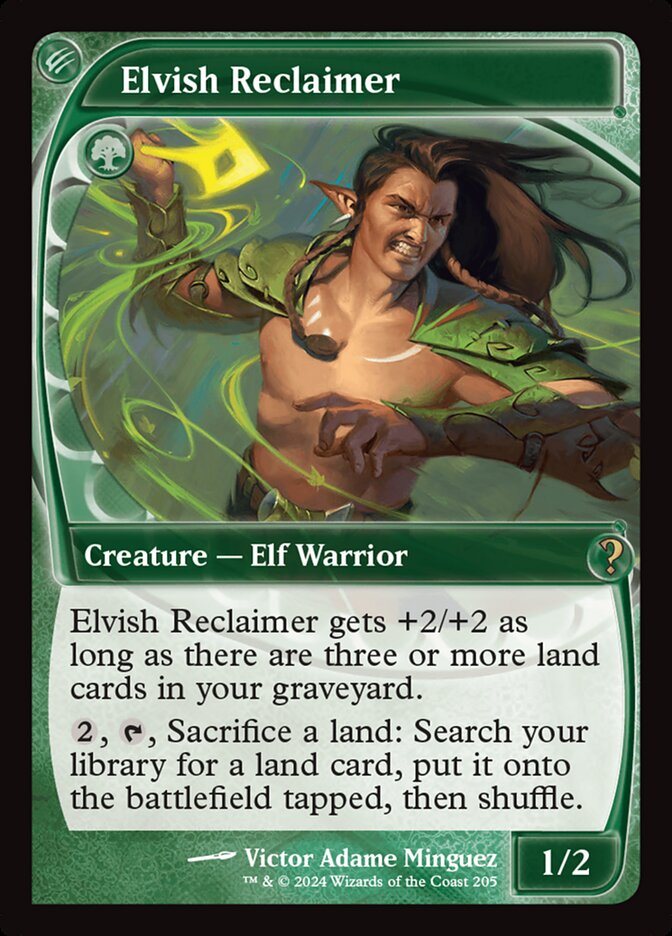 Elvish Reclaimer card front