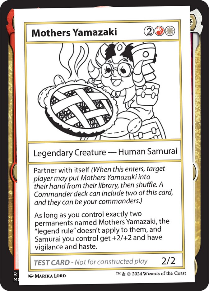 Mothers Yamazaki card front