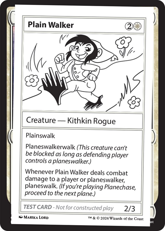 Plain Walker card front
