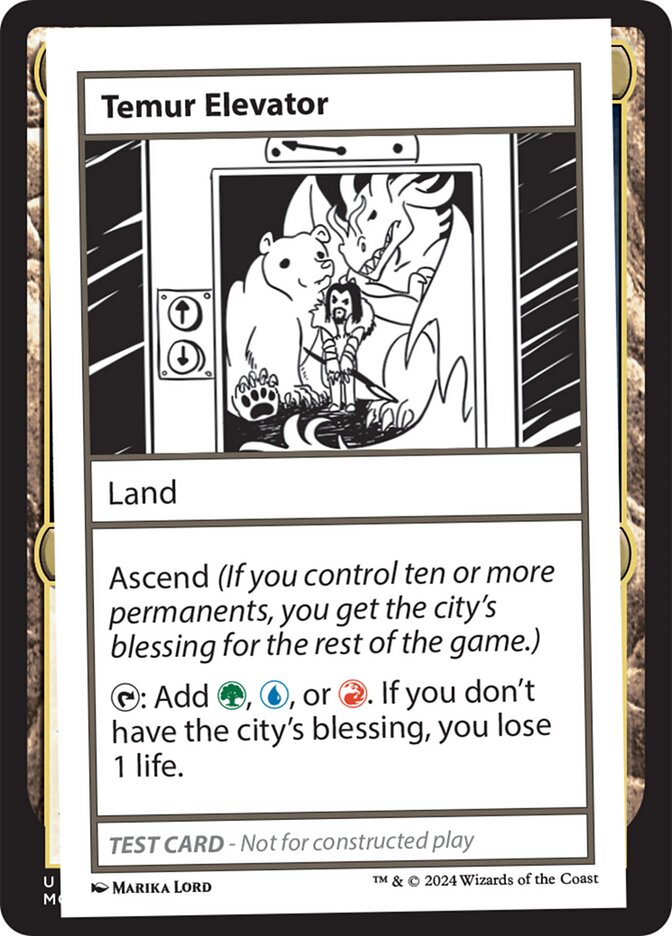 Temur Elevator card front