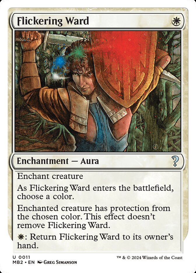 Flickering Ward card front