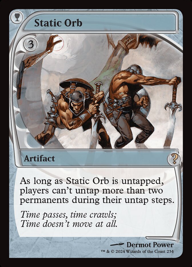 Static Orb card front