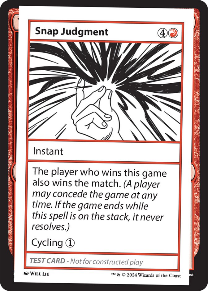 Snap Judgment card front