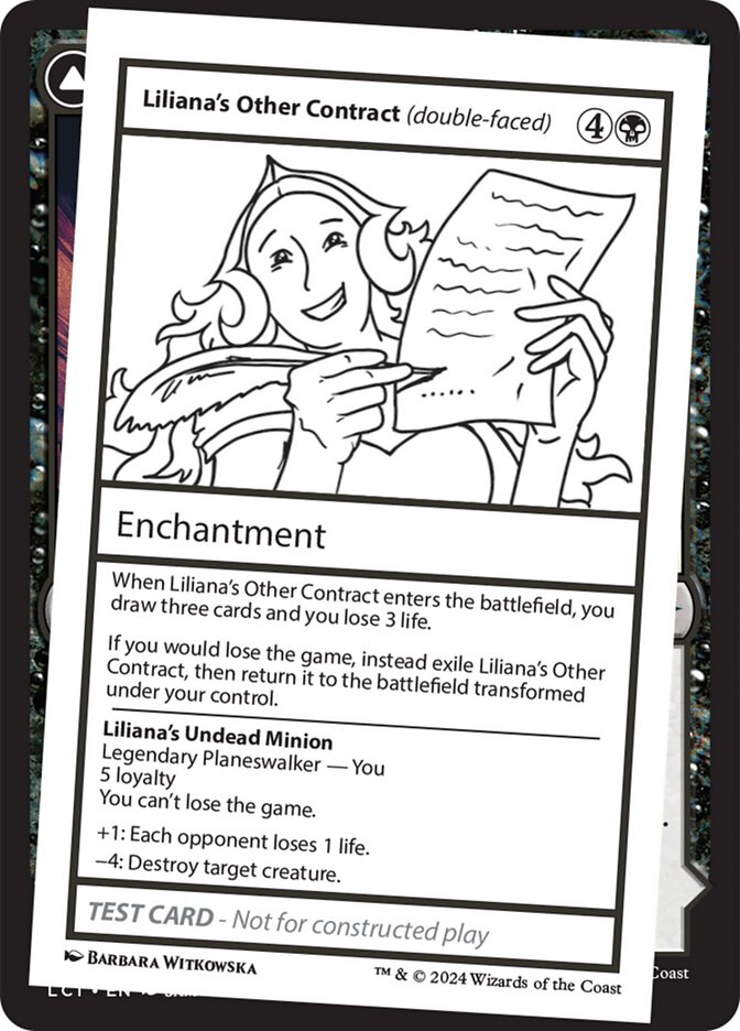 Liliana's Other Contract card front
