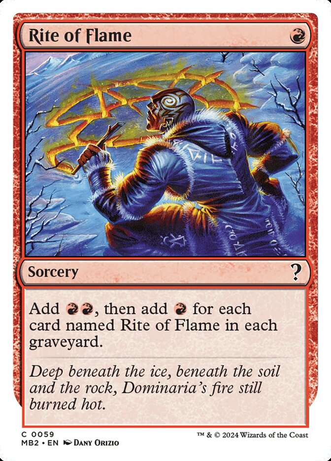 Rite of Flame card front