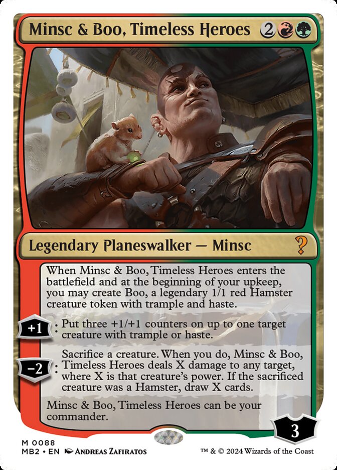 Minsc & Boo, Timeless Heroes card front