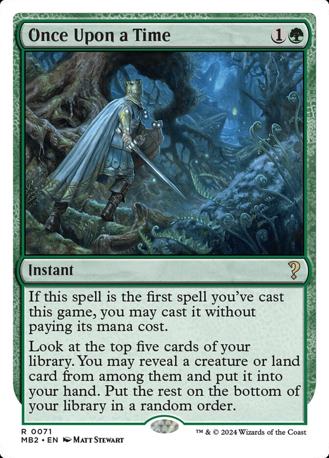 Once Upon a Time card front