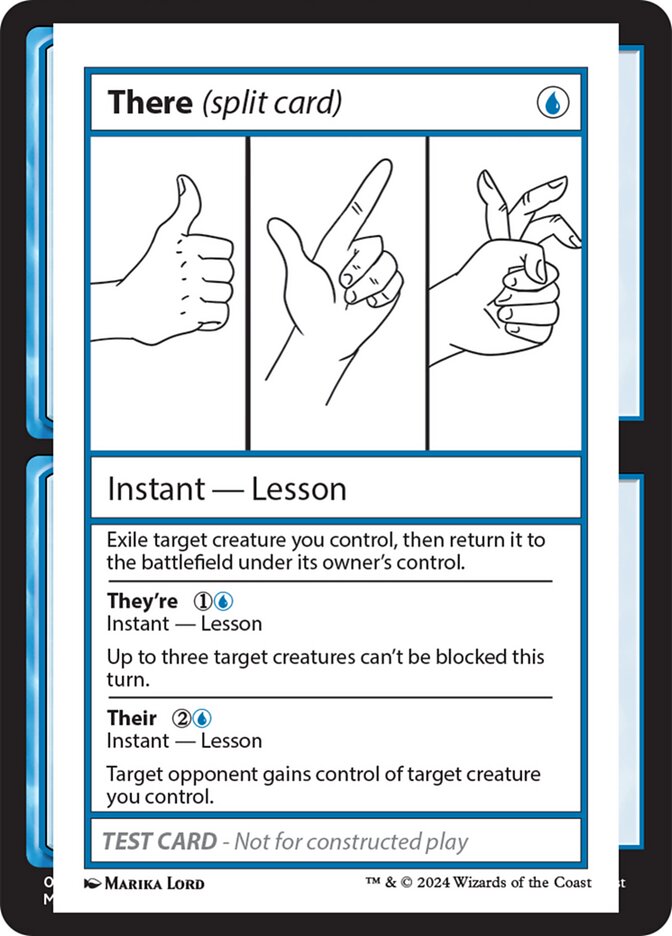There card front