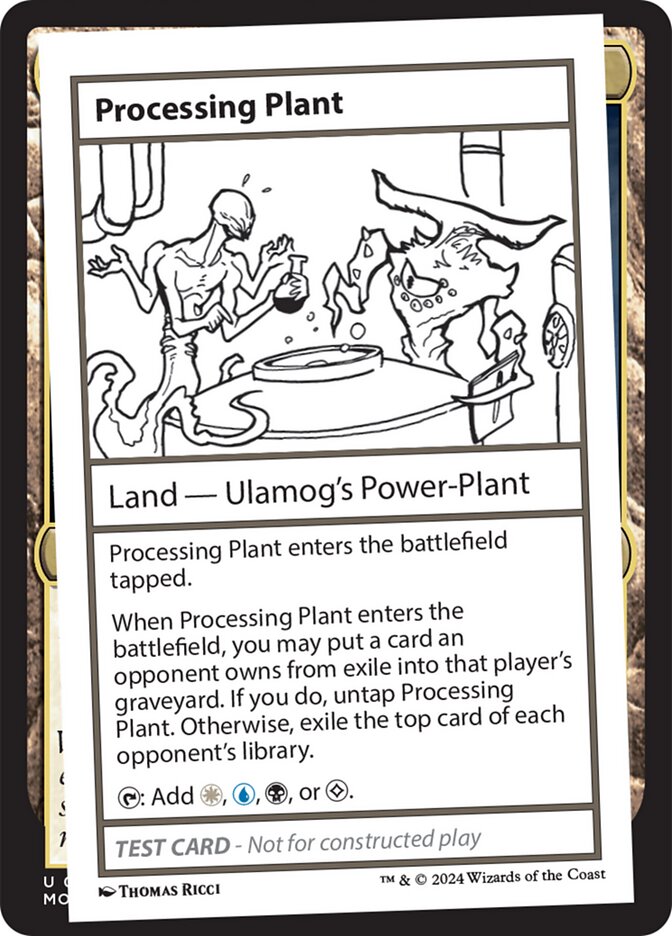 Processing Plant card front