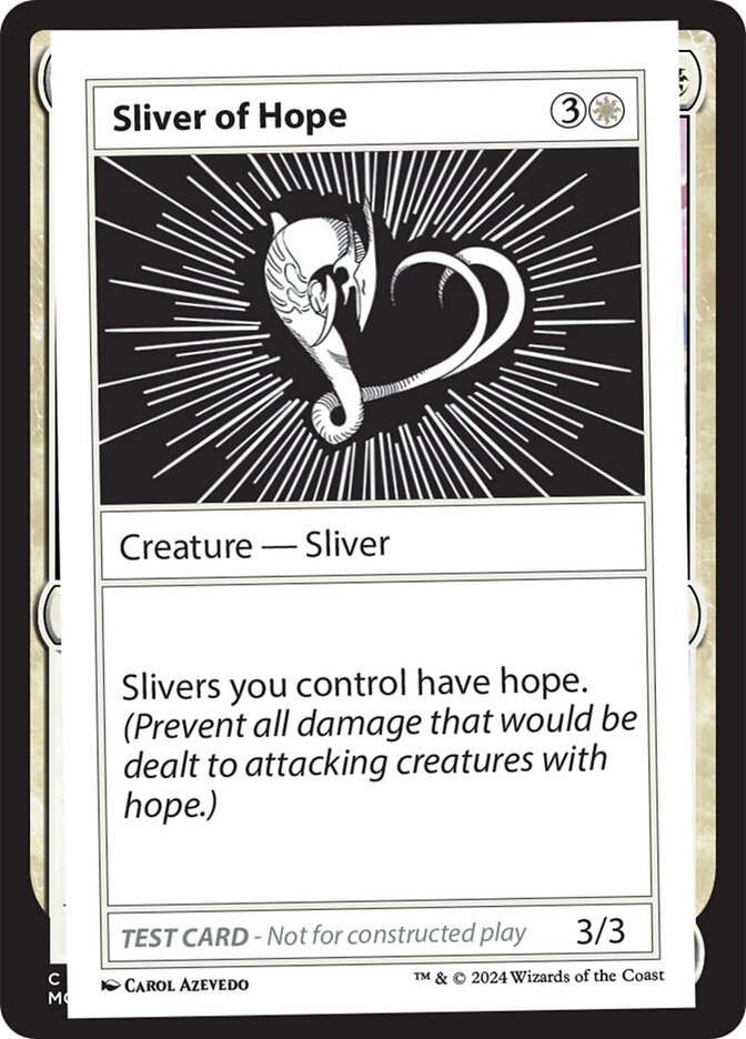 Sliver of Hope card front