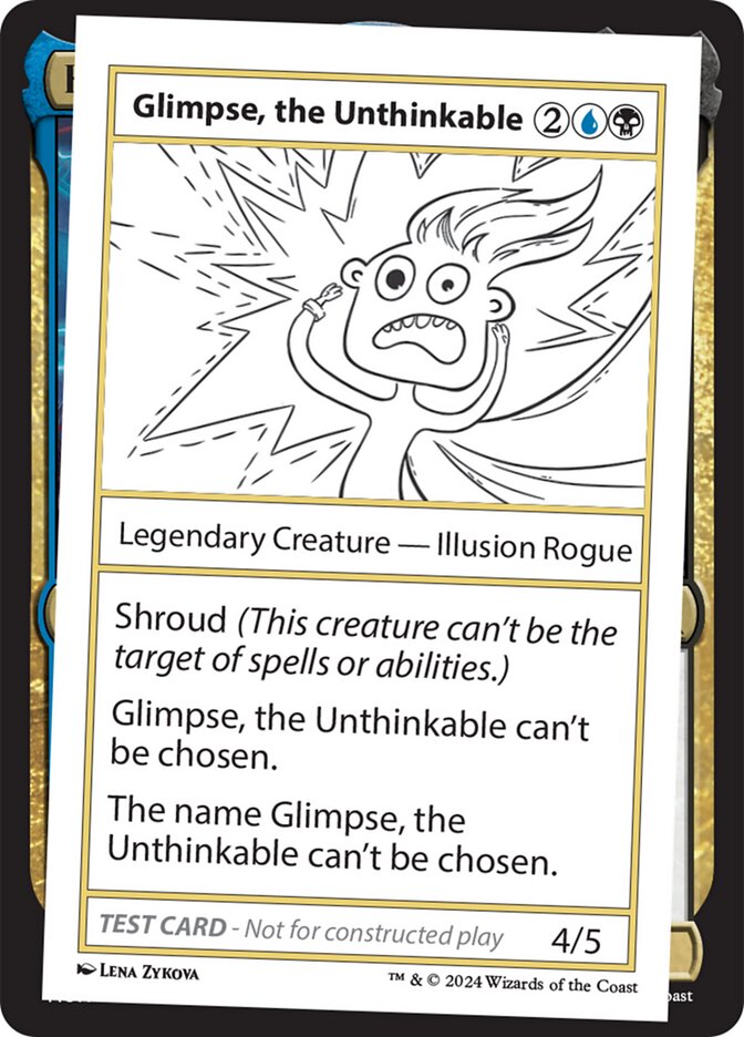 Glimpse, the Unthinkable card front