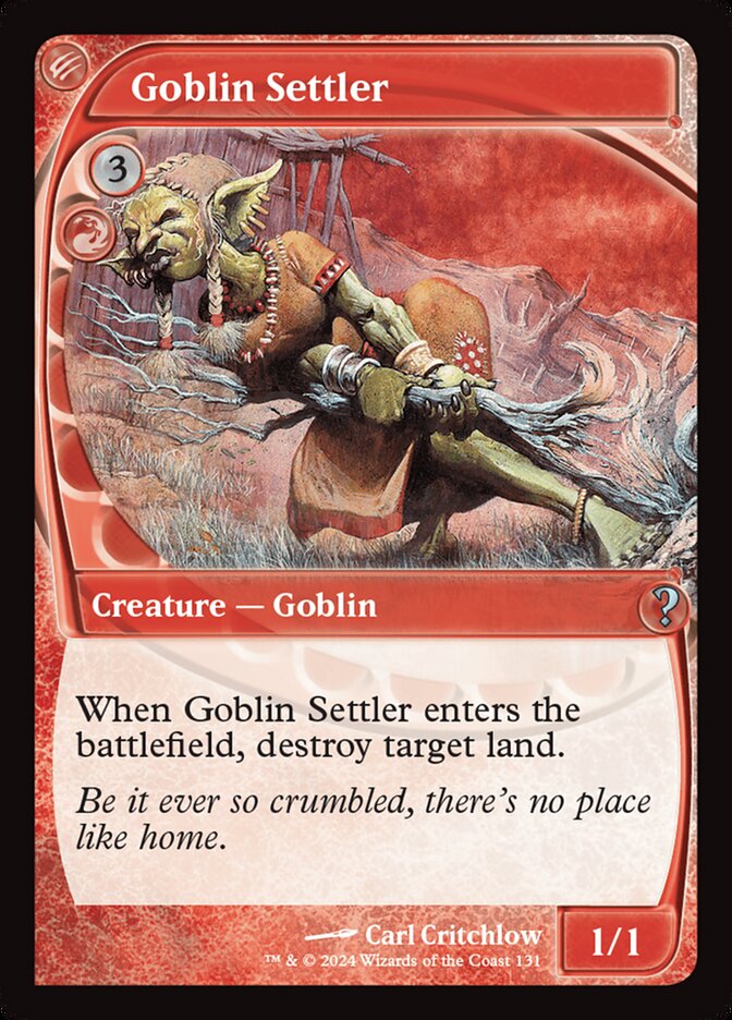 Goblin Settler card front