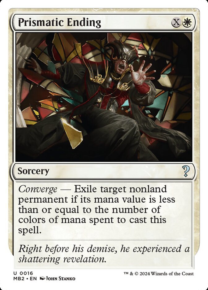 Prismatic Ending card front