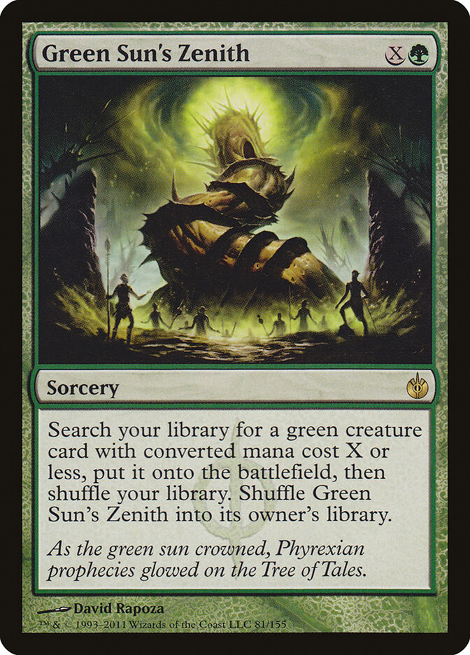 Green Sun's Zenith card front