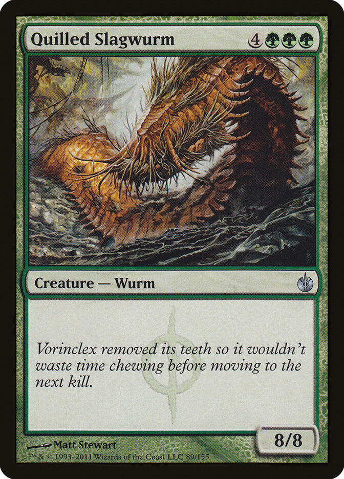 Quilled Slagwurm card front