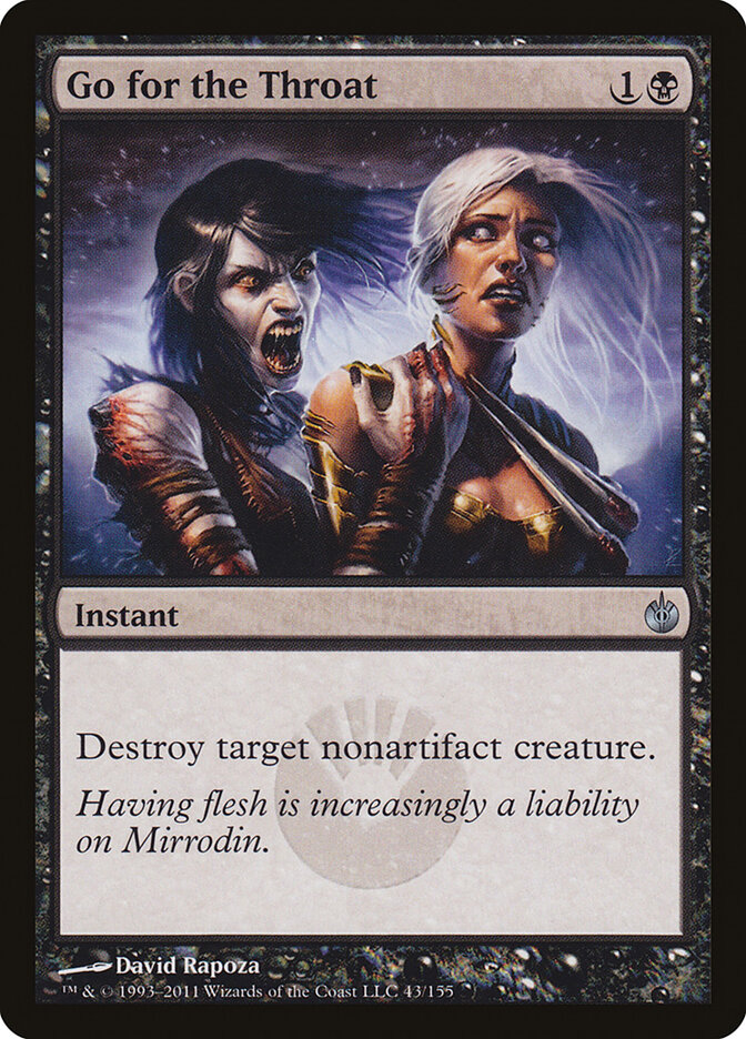 Go for the Throat card front