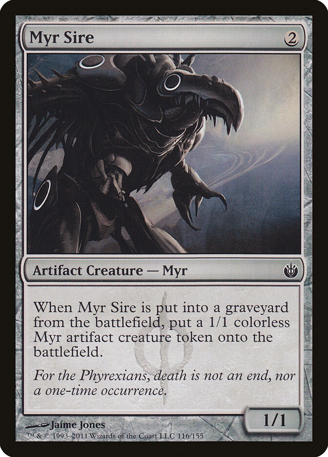 Myr Sire card front