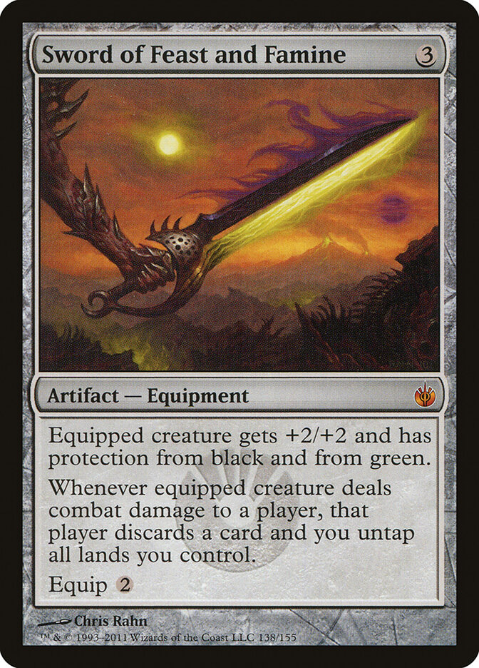 Sword of Feast and Famine card front