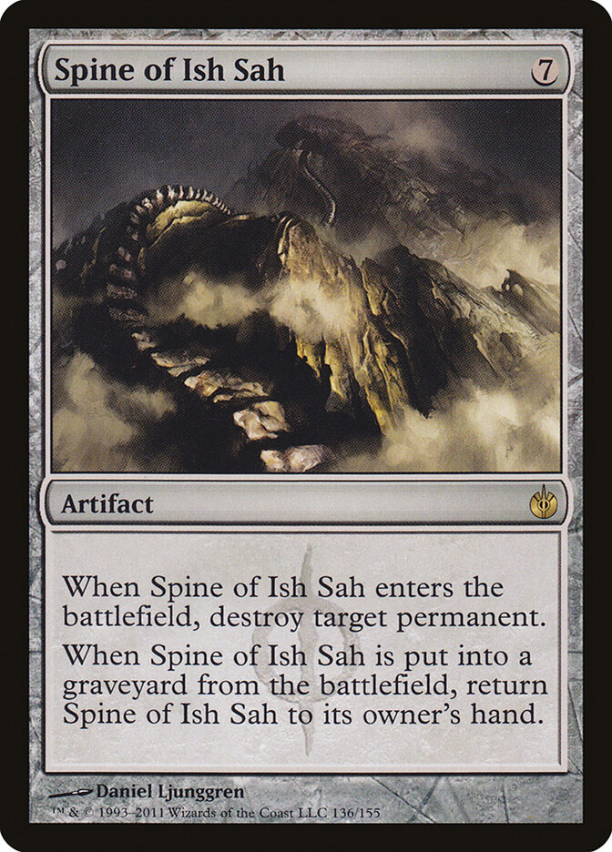 Spine of Ish Sah card front
