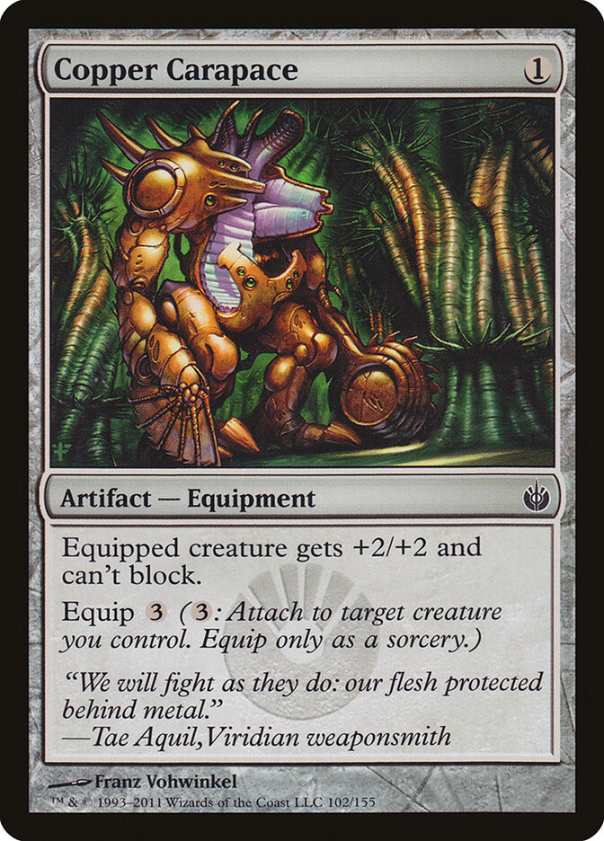 Copper Carapace card front