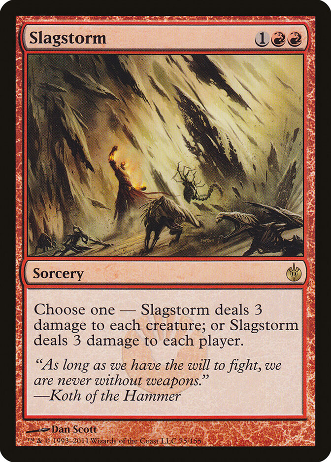 Slagstorm card front