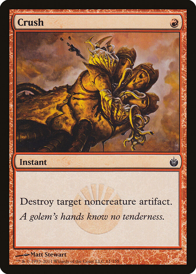 Crush card front