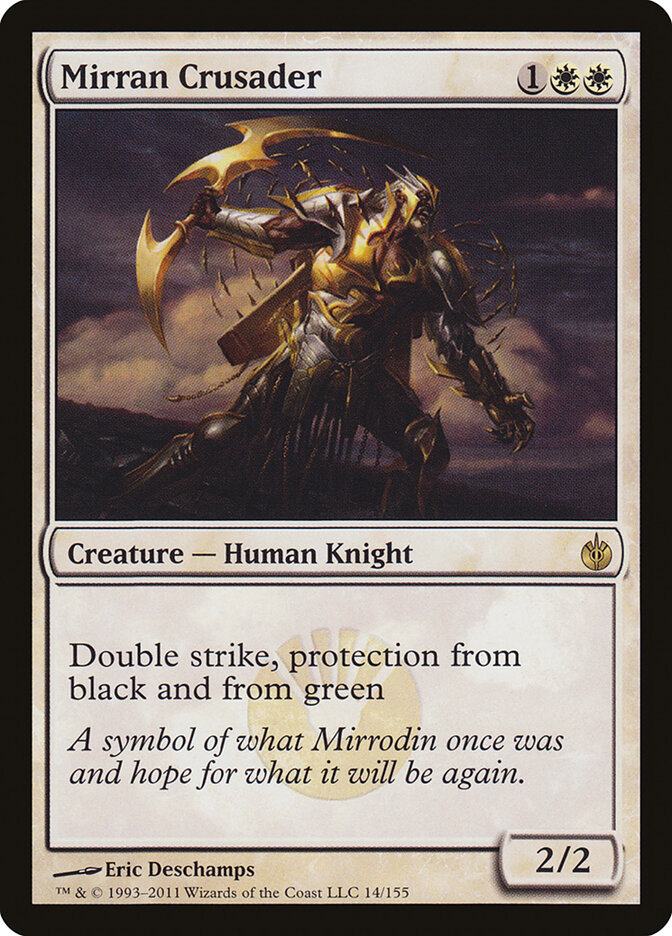 Mirran Crusader card front