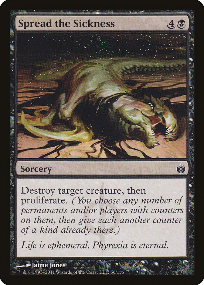Spread the Sickness card front
