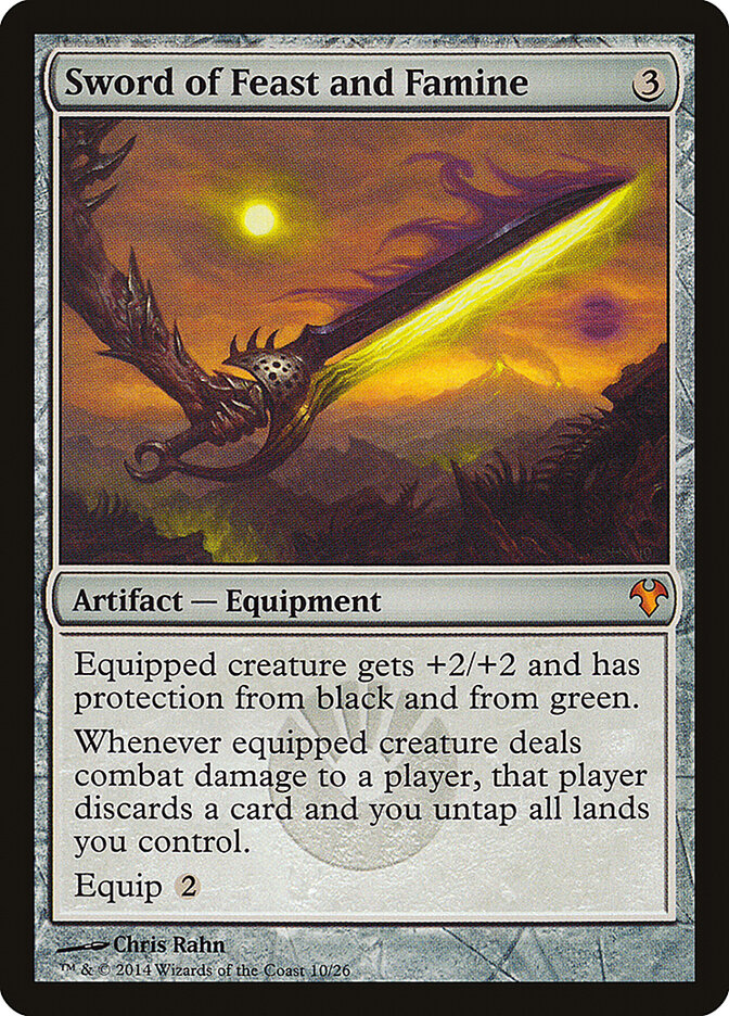 Sword of Feast and Famine card front
