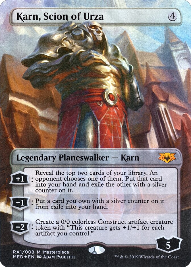 Karn, Scion of Urza card front