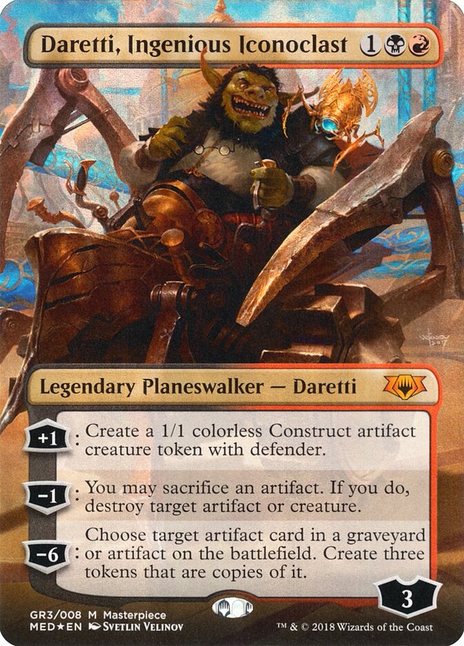 Daretti, Ingenious Iconoclast card front