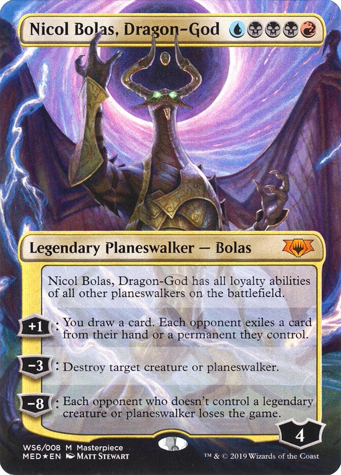 Nicol Bolas, Dragon-God card front