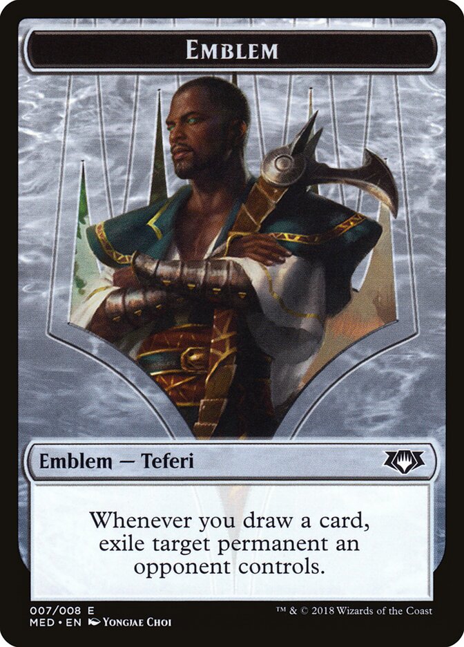 Teferi, Hero of Dominaria Emblem card front