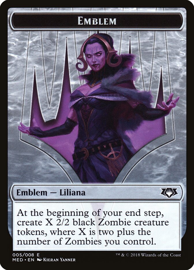 Liliana, the Last Hope Emblem card front